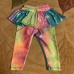 Sweet Wink metallic rainbow tutu skirt leggings